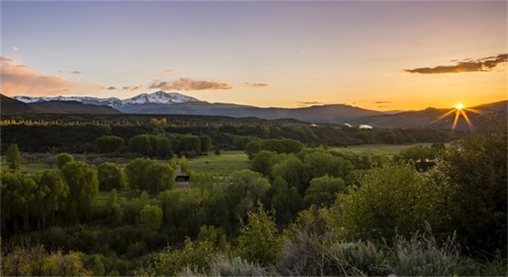 early summer season sunset
