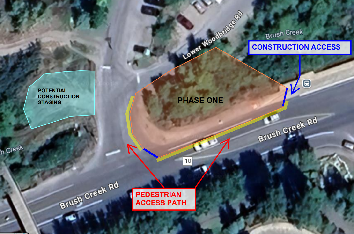 Upper Woodbridge Road Culvert Construction Map